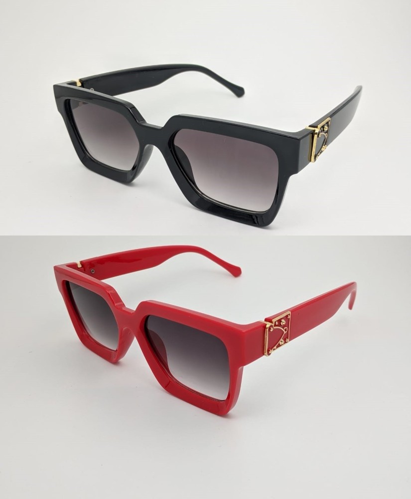 Buy Douceur Rectangular Sunglasses Black For Men & Women Online @ Best  Prices in India | Flipkart.com