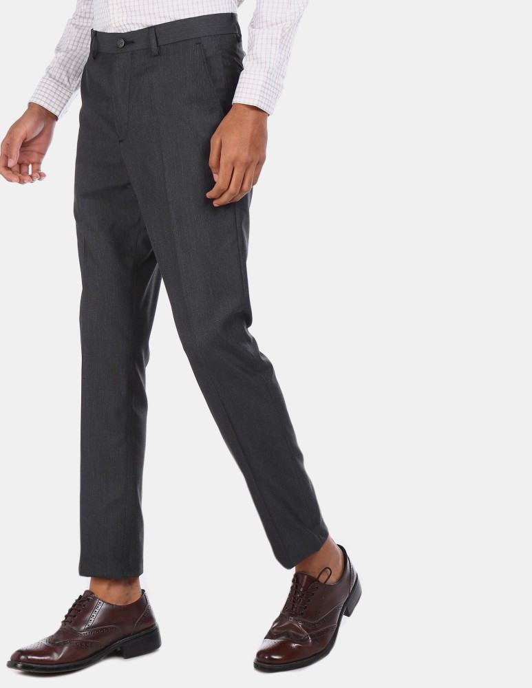 Arrow Newyork Slim Fit Men Grey Trousers  Buy Arrow Newyork Slim Fit Men  Grey Trousers Online at Best Prices in India  Flipkartcom