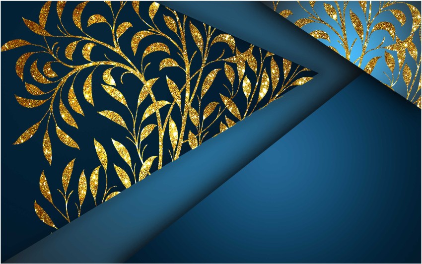 Liquid Marble wallpaper in blue  gold  I Love Wallpaper