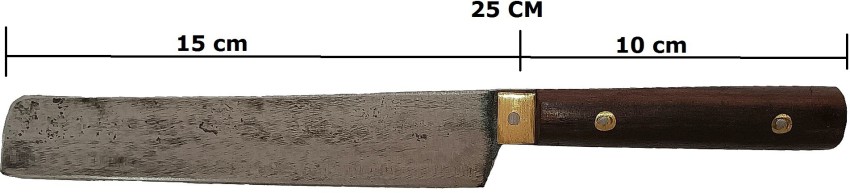 Kiwi 8 Inch Carbon Stainless Steel Butcher Knife with Wood Handle K248 - K.  K. Discount Store