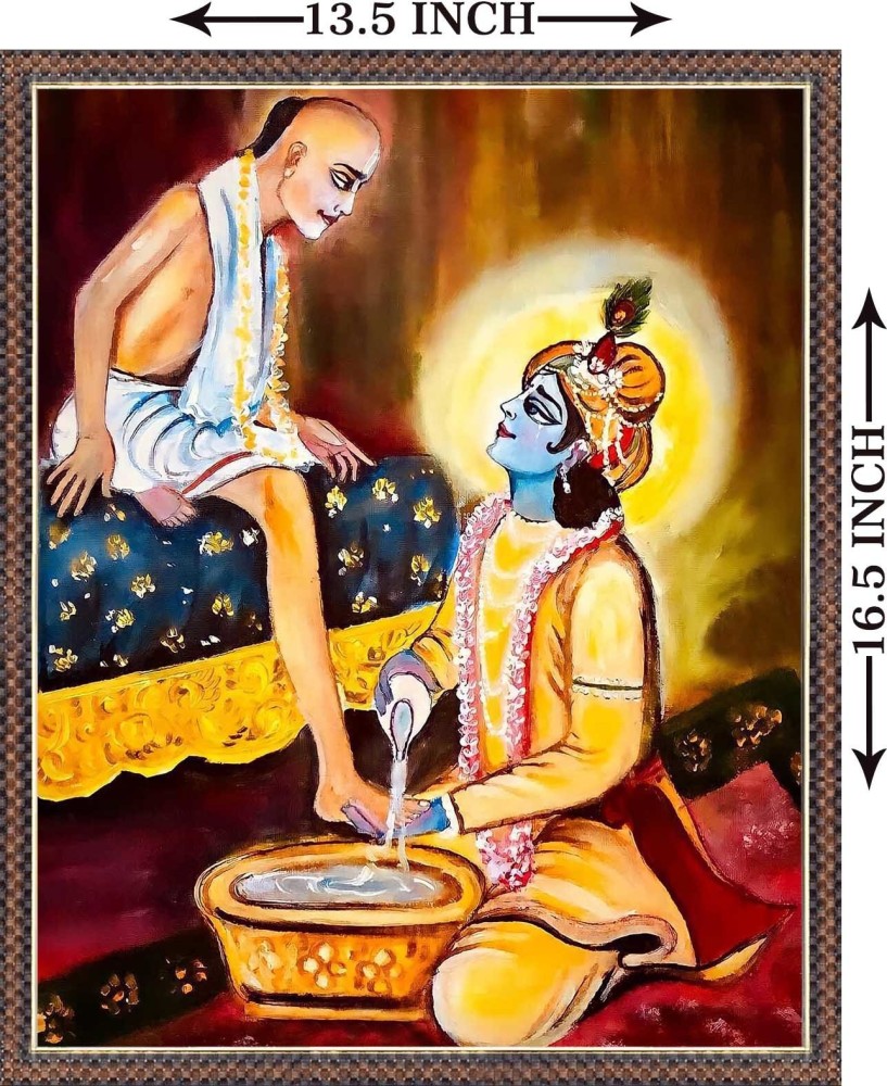 PIPILIKA Home Decor | UV Laminated | Beautiful Painting of Krishna ...