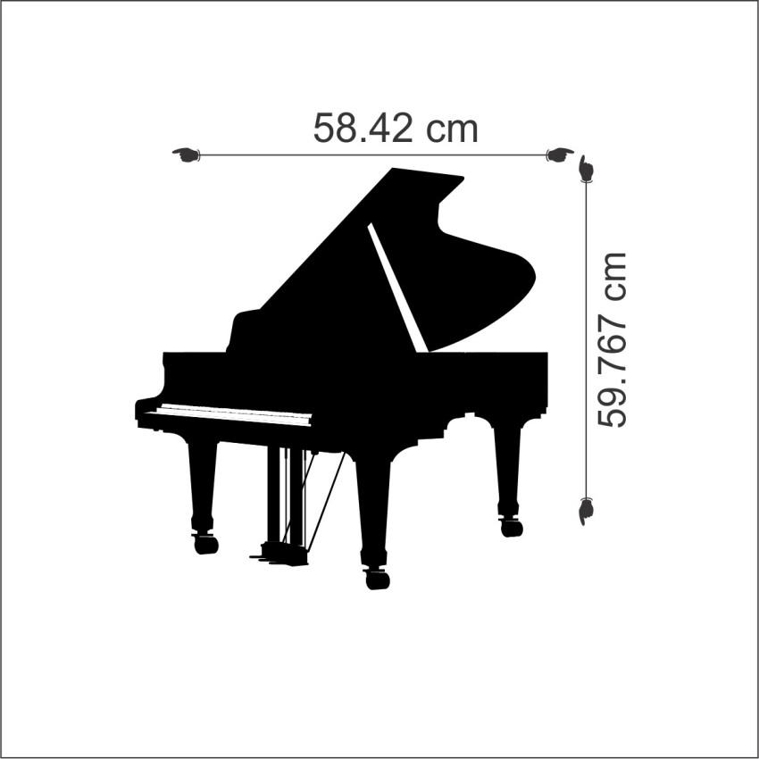 baby grand piano silhouette