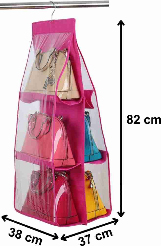 DIMONSIV Hanging Handbag Storage Organizer with Hook for Wardrobe