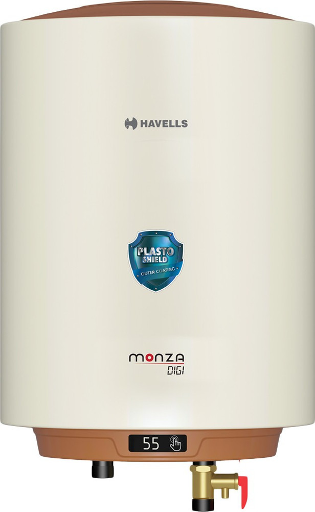 HAVELLS 25 L Storage Water Geyser (Monza Digi, Ivory Brown) Price in India  - Buy HAVELLS 25 L Storage Water Geyser (Monza Digi, Ivory Brown) online at  Flipkart.com