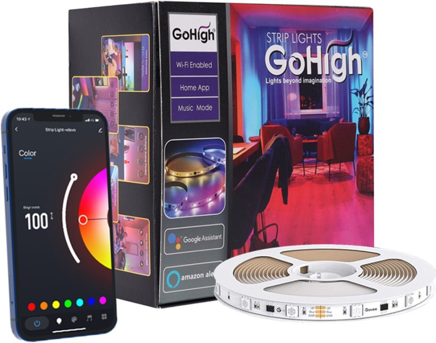 Govee Wi-Fi RGBIC LED Strip Light 10 feet Multi H619ZAD1 - Best Buy