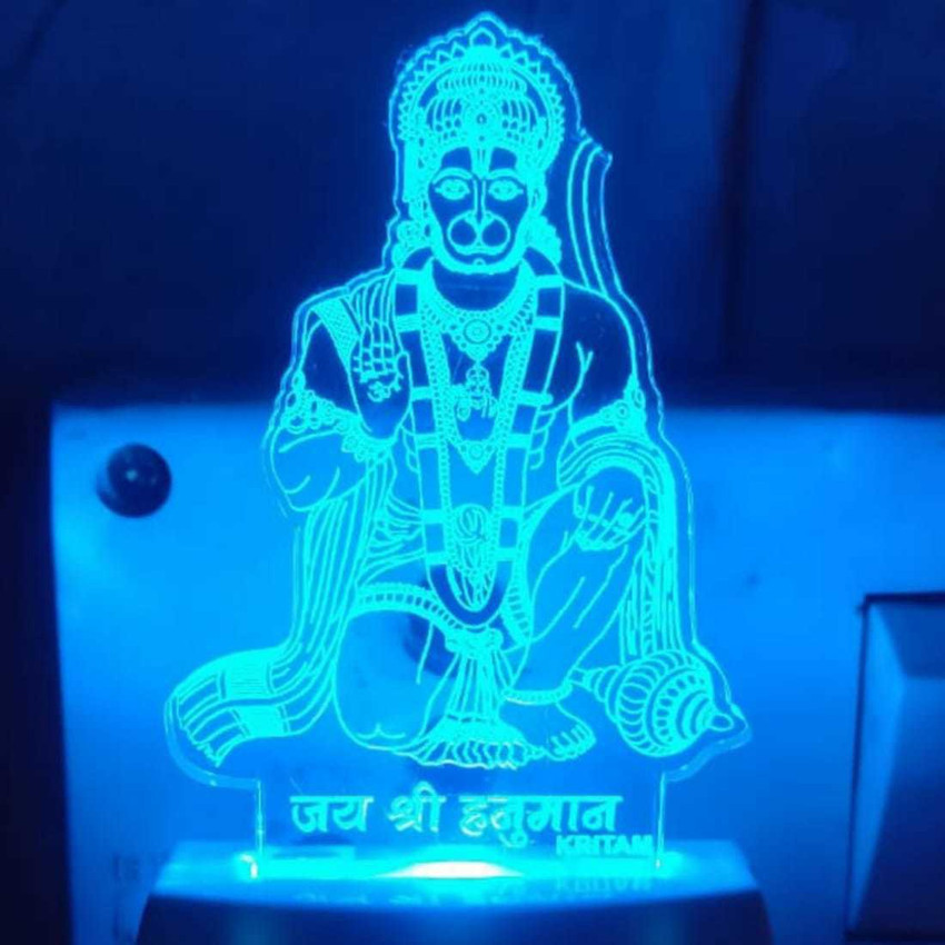 KRITAM Lord Hanuman Ji 3D Multi Colour (samll) Table Lamp Price in India - Buy KRITAM Lord Hanuman Ji 3D Multi Colour (samll) Table Lamp online at KRITAM Lord Hanuman Ji 3D Multi Colour (samll) Table Lamp Price in India - Buy KRITAM Lord Hanuman Ji 3D Multi Colour (samll) Table Lamp online at