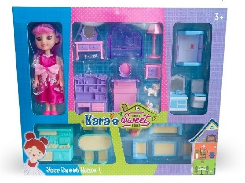 Sweet Home, Dollhouse Playset for 18 Dolls