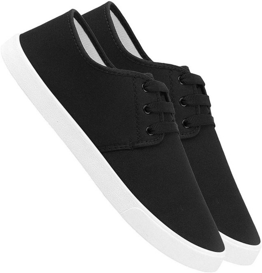 Black casual best sale shoes flipkart