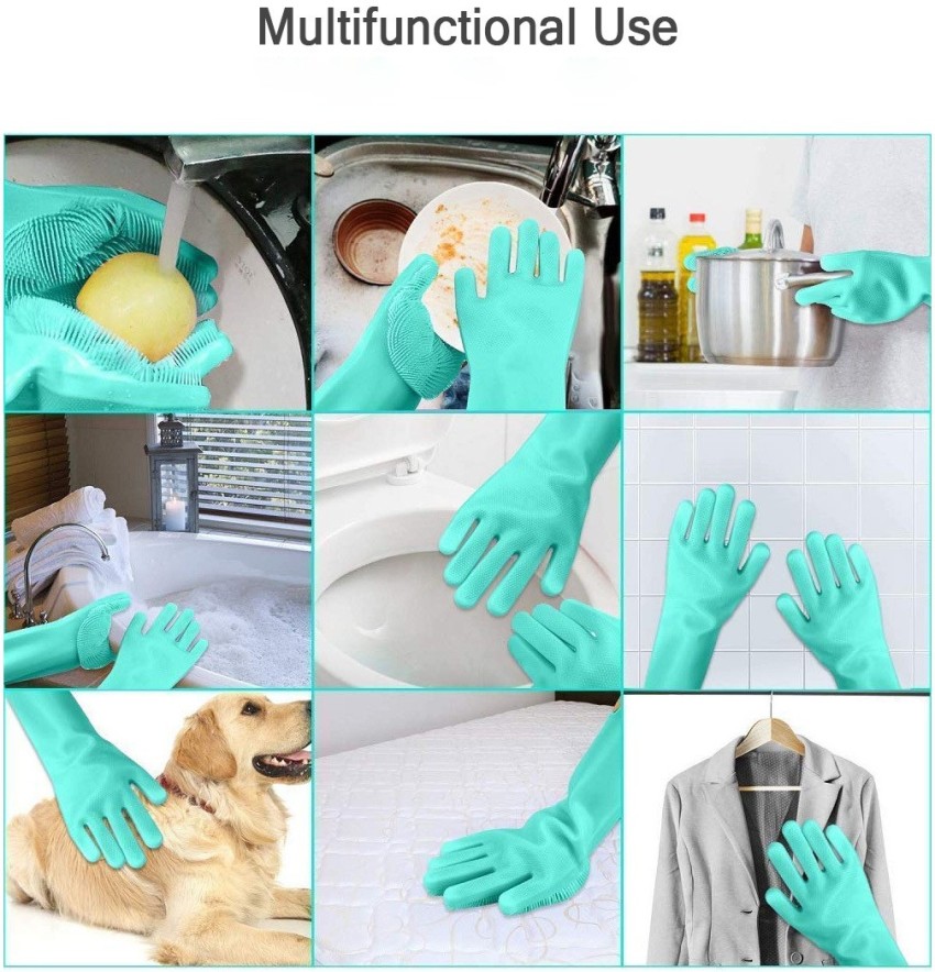 Silicone Scrubbing Gloves