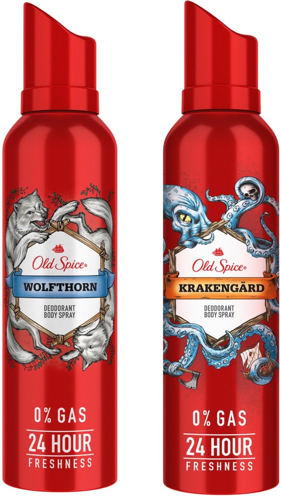 OLD SPICE Wolfthorn and Krakengard No Gas Perfume Body Spray - For