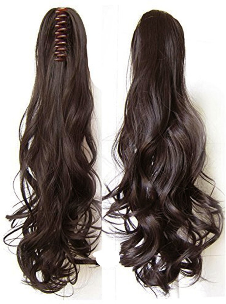Lamansh Black Hair Ponytail Extension  30 Inch Hair Extension  Pack
