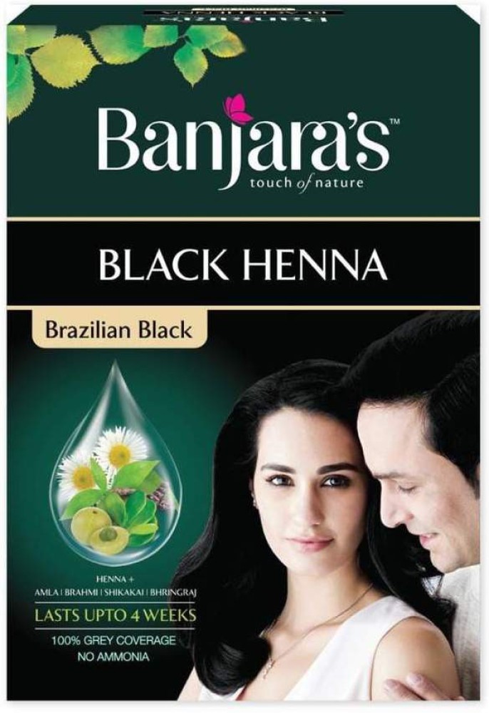 Banjara's Black Henna Amla+Henna (Pack of 4) , Black - Price in India, Buy  Banjara's Black Henna Amla+Henna (Pack of 4) , Black Online In India,  Reviews, Ratings & Features | Flipkart.com