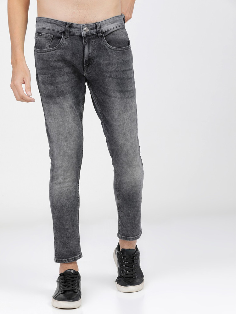 HIGHLANDER Tapered Fit Men Grey Jeans 