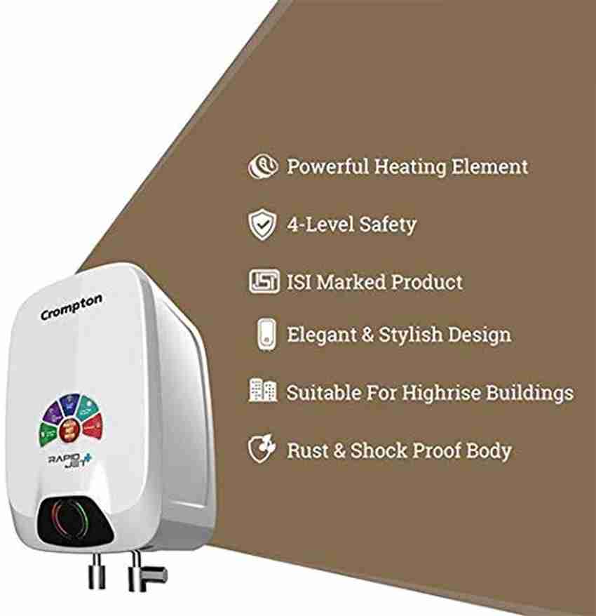 Crompton Rapidjet Plus Instant Water Heater L White, 56 OFF