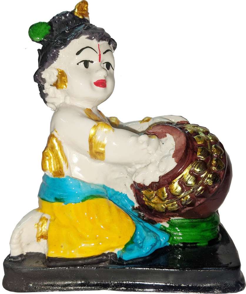 Kitlyn Resin Bal Gopal Krishna murti Laddu Gopal Idol for Pooja ...