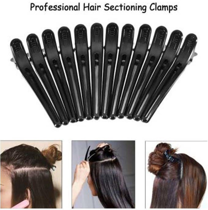 Compare VEDETIC 6Pcs Hair Section Clips Alligator Hair Dividing Clips for  Salon Black Plastic Crocodile Sectioning Pins NonSlip Grip with 1 Pcs Tail  Comb Price in India  CompareNow