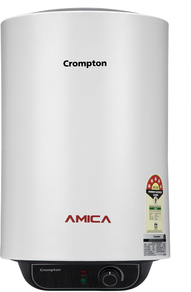 Crompton 25 L Storage Water Geyser (Amica 25 L With 7 Years Warranty On  Tank, Black, White) Price in India - Buy Crompton 25 L Storage Water Geyser  (Amica 25 L With