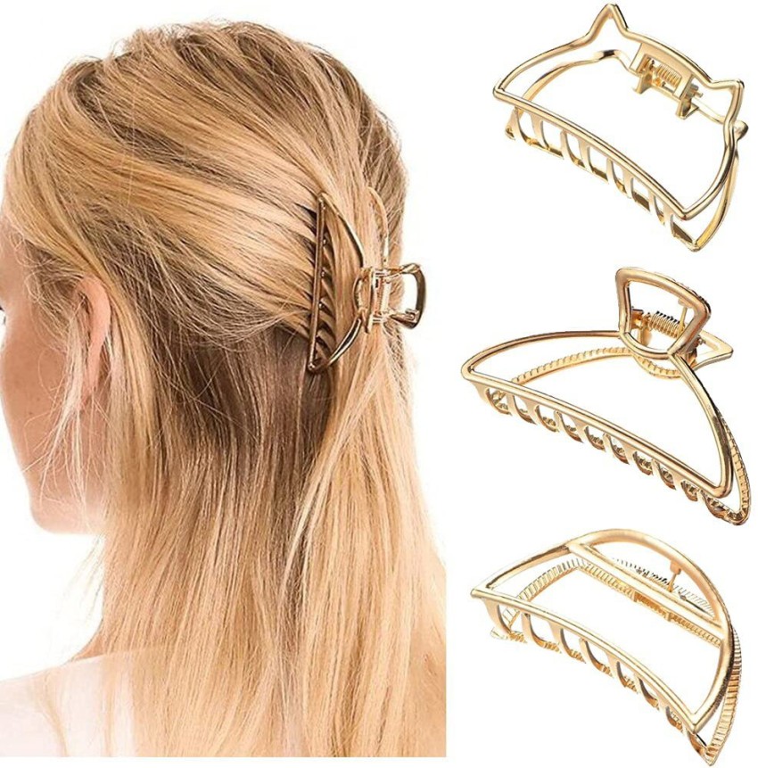 Metal Multi Design Hair Claw Clips for Women, Hair Catch Banana Clips Hair  Clips for Women