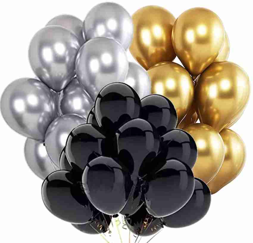 Buy MMTX Birthday Party Decorations Balloon,Black Gold Silver