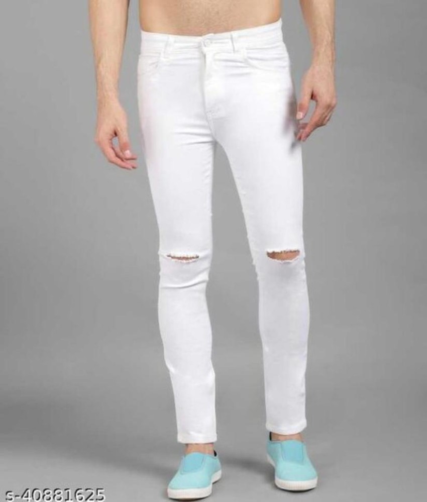 White 2024 jeans flipkart