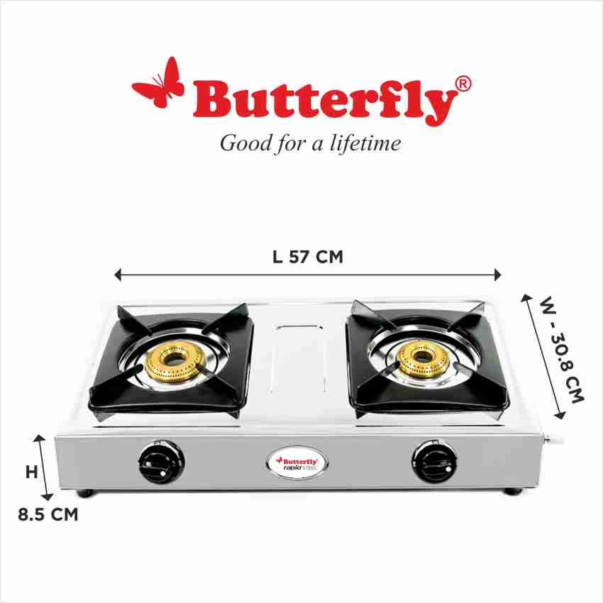 butterfly ace 2 burner gas stove