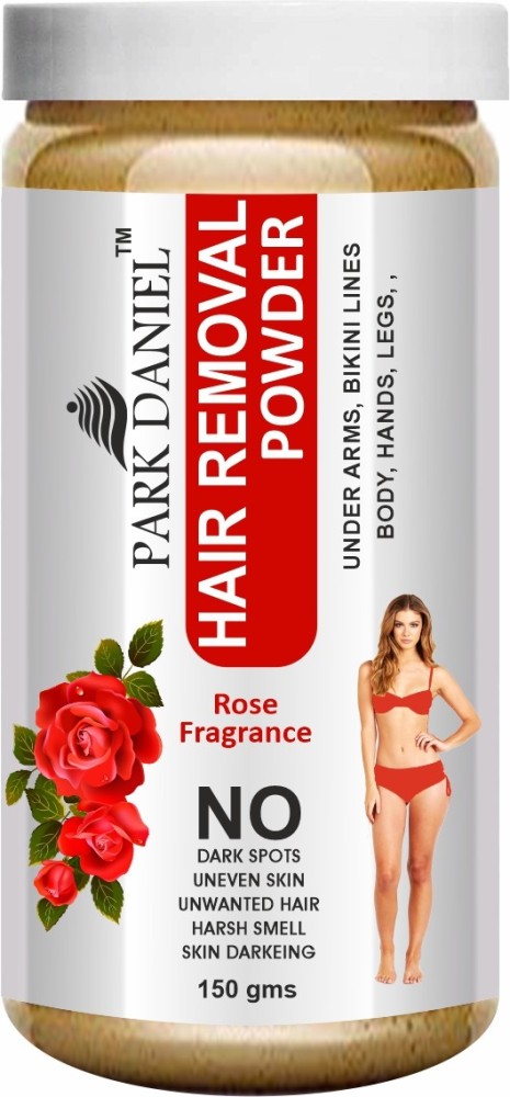 PARK DANIEL Pure and Natural Rose Fragrance Hair Removal Powder- For Easy Hair  Removal Of Underarms, Hand, Legs & Bikini Line(Three in one Use)(150gm) Wax  - Price in India, Buy PARK DANIEL