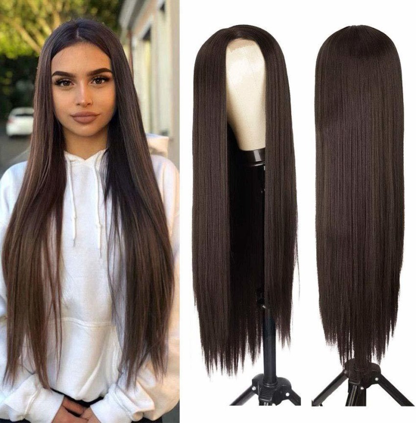 Manasvini Fancy hair wigs Brown for women nakli hair for girls long hair  wig for women