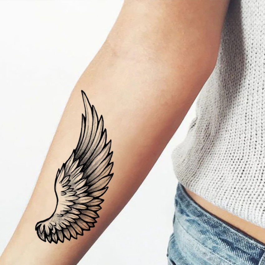 Temporary Large Realistic Eagle Tattoo Black Bird Tattoos Art Waterproof  Sticker  eBay