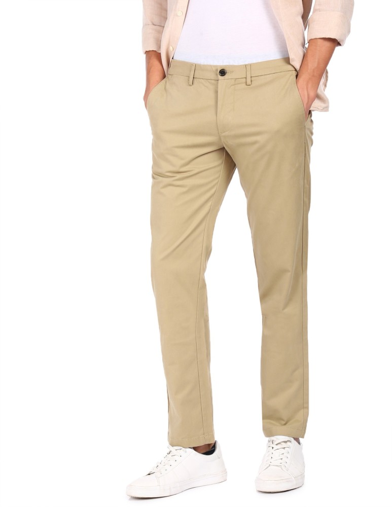 Arrow Sport Regular Fit Men Beige Trousers  Buy Arrow Sport Regular Fit  Men Beige Trousers Online at Best Prices in India  Shopsyin