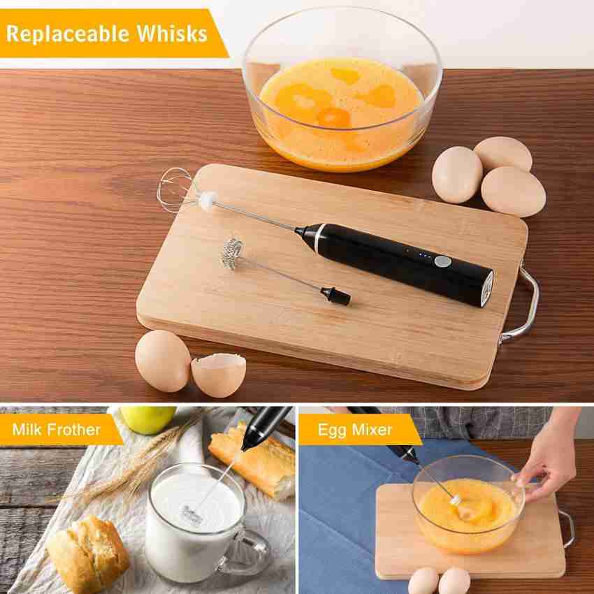 1 PC USB Rechargeable Handheld Egg Beater Electric Milk Frother