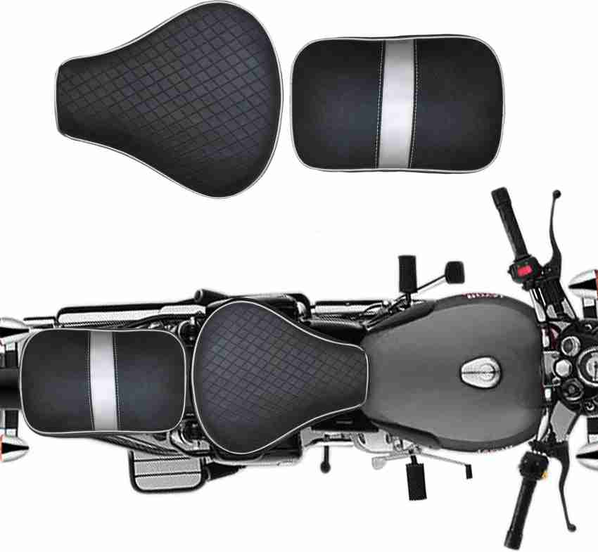 KOHLI BULLET ACCESSORIES Split Black Seat Cover Front & Rear For Royal  Enfield Classic 350.500 cc Single Bike Seat Cover For Royal Enfield  Classic, Classic 500, Classic Chrome, Classic Desert Storm, Classic