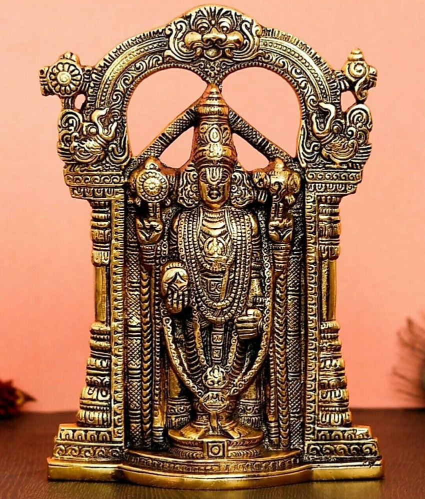 AURATUSKRAFT Tirupati Balaji Metal Statue,Sri Venkateswara Murti ...