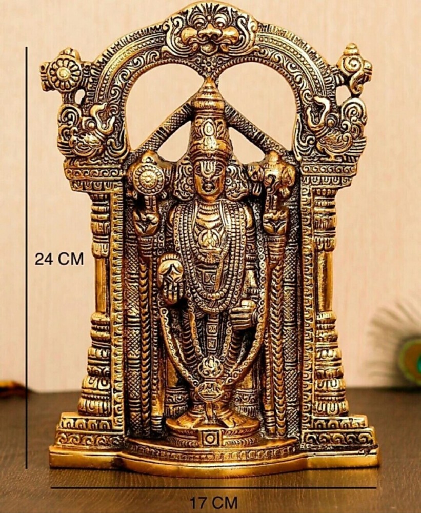 AURATUSKRAFT Tirupati Balaji Metal Statue,Sri Venkateswara Murti ...