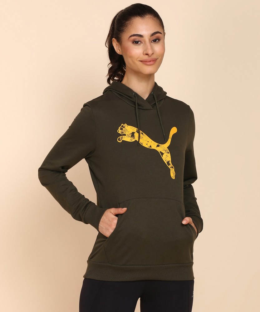 puma full sleeve printed women sweatshirt