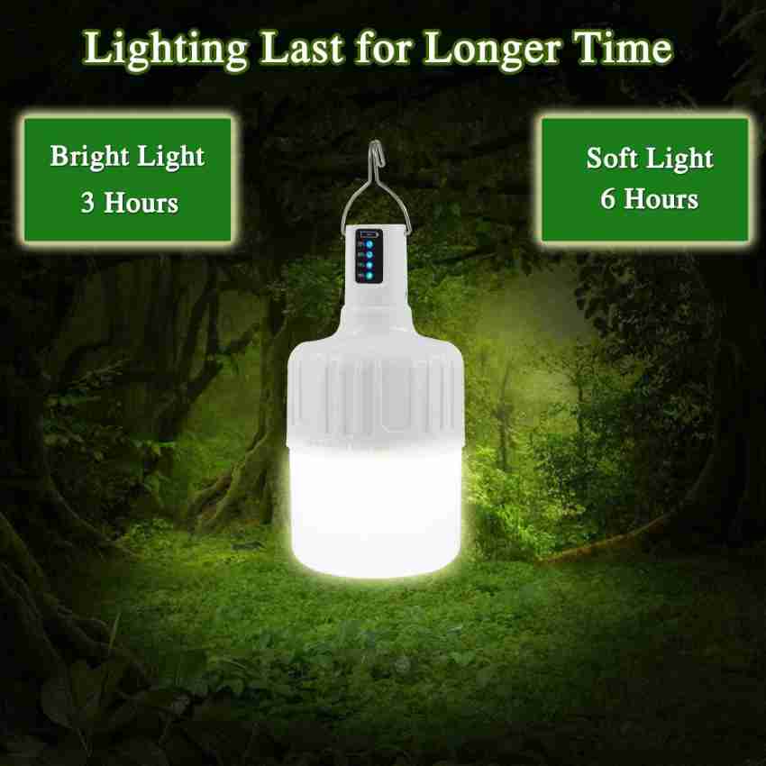 awza 18W USB Charging Waterproof LED Rechargeable Inverter Bulb with 2000  mAh Battery and Portable Hook