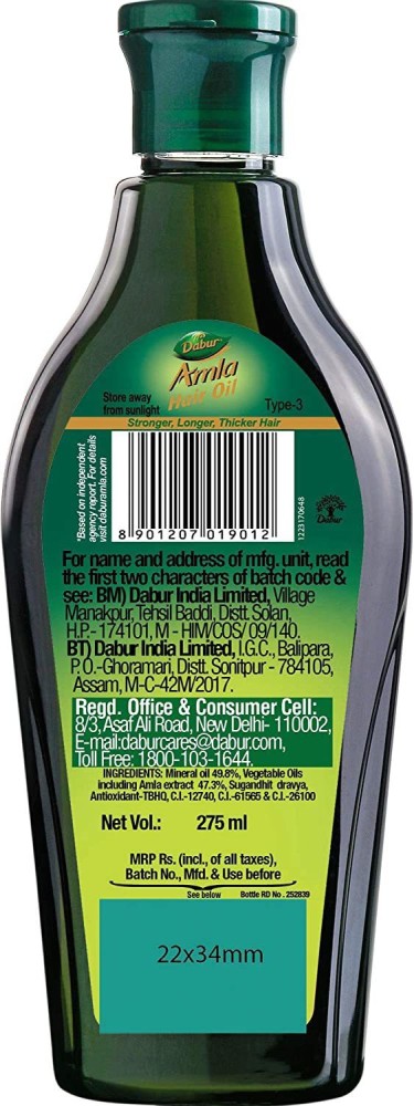 Dabur Amla Hair Oil 275 ml  JioMart