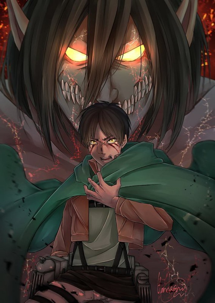 Attack on Titan Poster Anime Manga Art Print Wall Room Decor Shingeki no  Kyojin