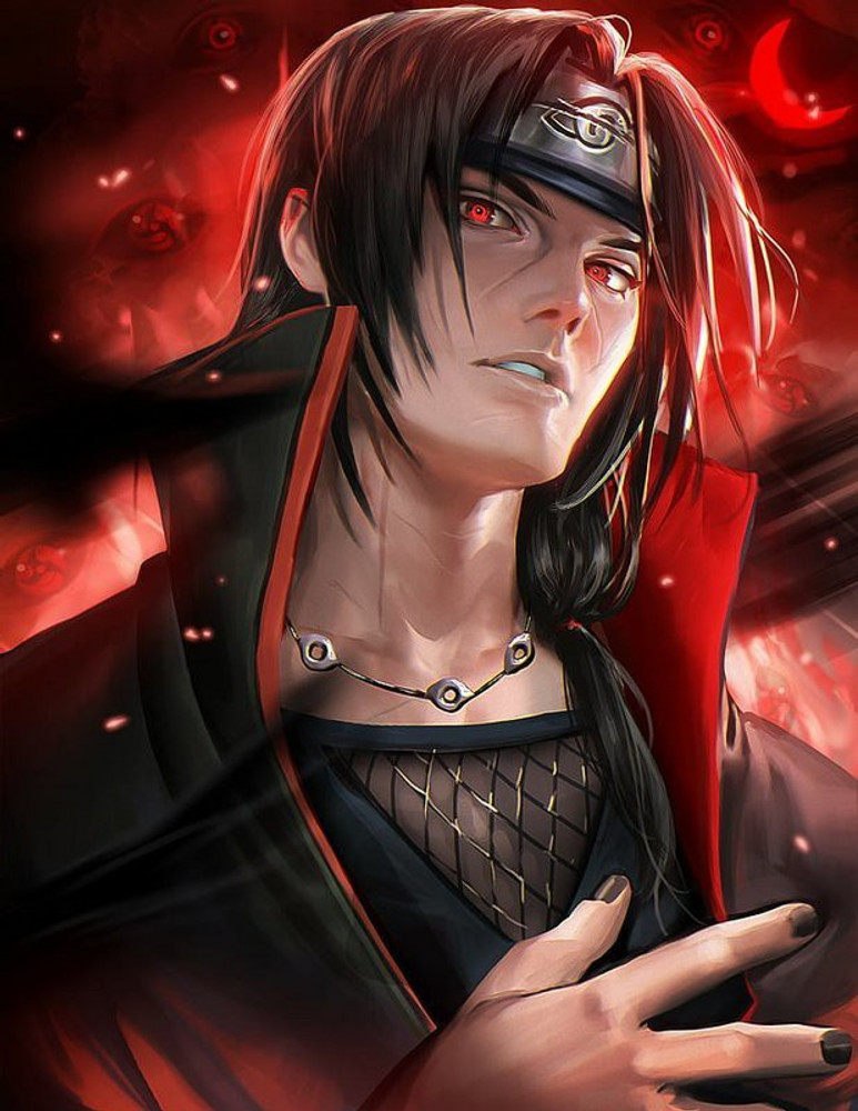 Itachi Uchiha Framed Poster Original Art Anime Naruto