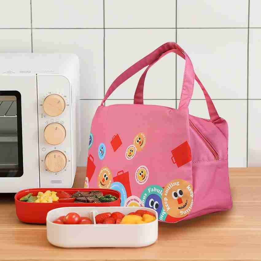 Miniso Solid Color Lunch Bag(Salmon Pink)