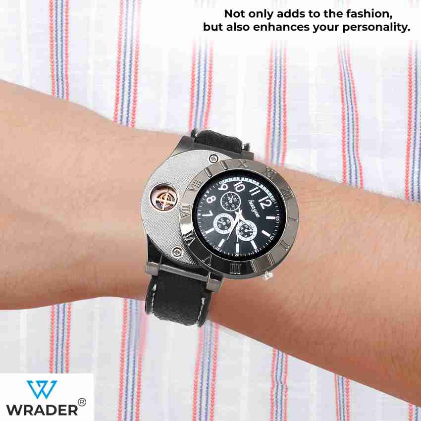 New Stylish Electronic Rechargeable USB Lighter Wrist Watch in