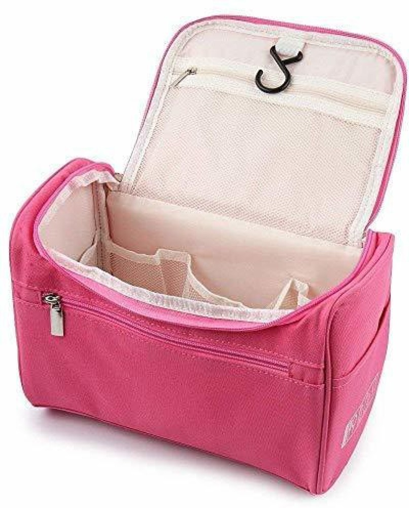 ELITEHOME Double-Layer Pink Cosmetic Bag, Makeup Organizer Bag, Toiletry Bag  Multi-Purpose Vanity Box Price in India - Buy ELITEHOME Double-Layer Pink Cosmetic  Bag, Makeup Organizer Bag, Toiletry Bag Multi-Purpose Vanity Box online