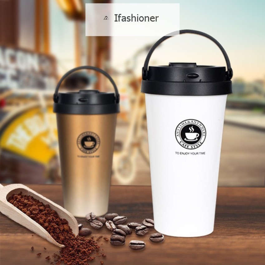 Buy Customized Coffee Mug Flask for Travel with 3 Cups Thermos Bottle 500ml  Stainless Steel - Cuppa Online at Low Prices in India 