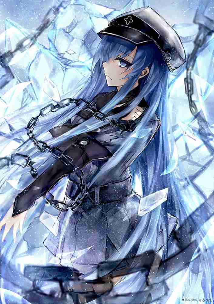 Esdeath Akame Ga Kill Matte Finish Poster Paper Print - Animation