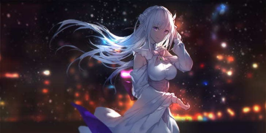 Anime Re Zero Kara Hajimeru Isekai Seikatsu Sexy Girl Emilia