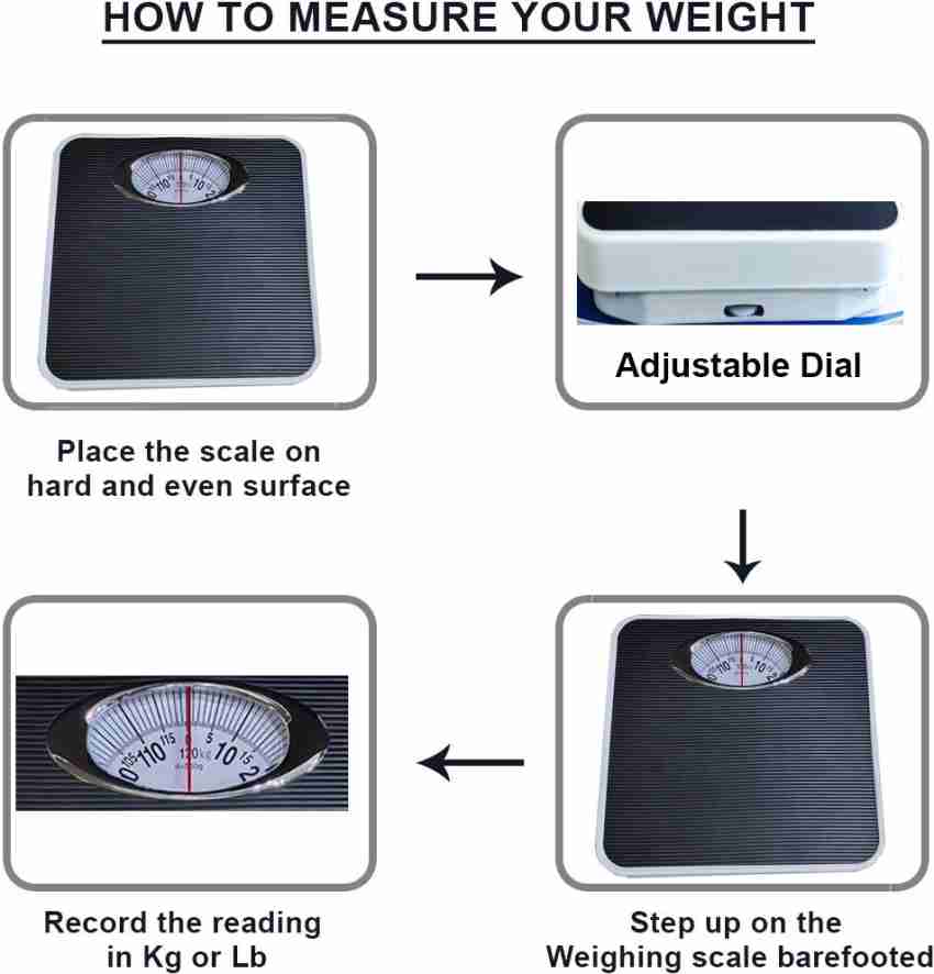 Qozent Analog Weight Machine For Human Body, Capacity 120Kg