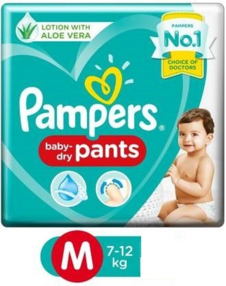Pampers All round Protection Pants Style Baby Diapers Medium MD 76  Count Anti Rash Blanket Lotion with Aloe Vera 712kg  Amazonin