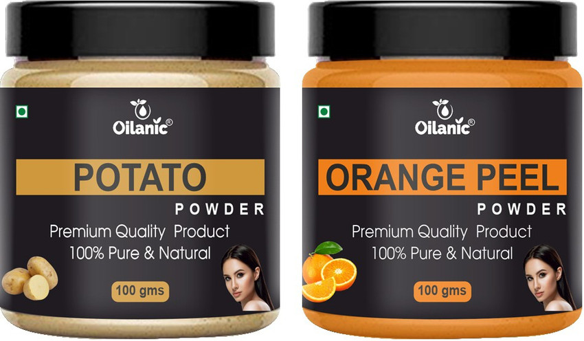 Oilanic 100% Pure & Natural Potato & Orange Peel Powder- For Skin & Hair Combo Pack of 2 Jar 100gm (200gm) - Price in India, Buy Oilanic 100% Pure & Natural Potato Oilanic 100% Pure & Natural Potato & Orange Peel Powder- For Skin & Hair Combo Pack of 2 Jar 100gm (200gm) - Price in India, Buy Oilanic 100% Pure & Natural Potato