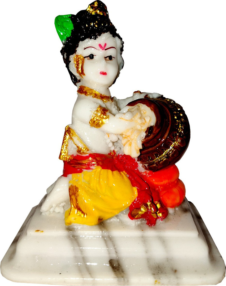 Kitlyn Natkhat Bal Gopal Idol/ Marble Murti Laddu Gopal/ Makhan ...