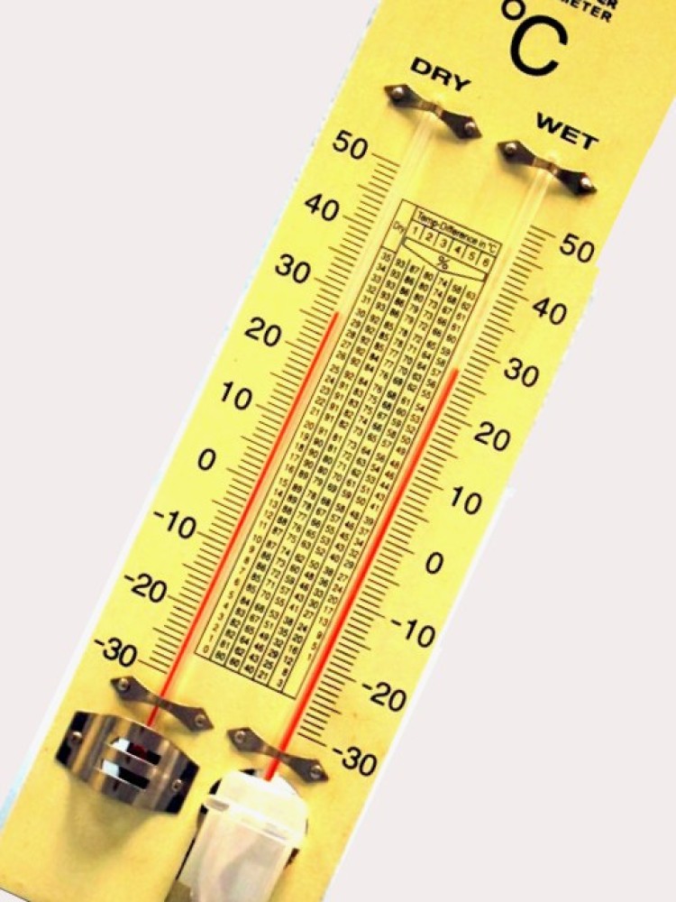 BALRAMA Analogue Hygrometer + Thermometer Wet & Dry Zeal