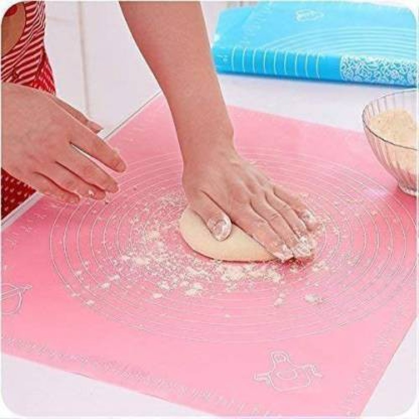 Multicolor Rectangular Silicone Chapati Mat Baking Mat Fondant Mat